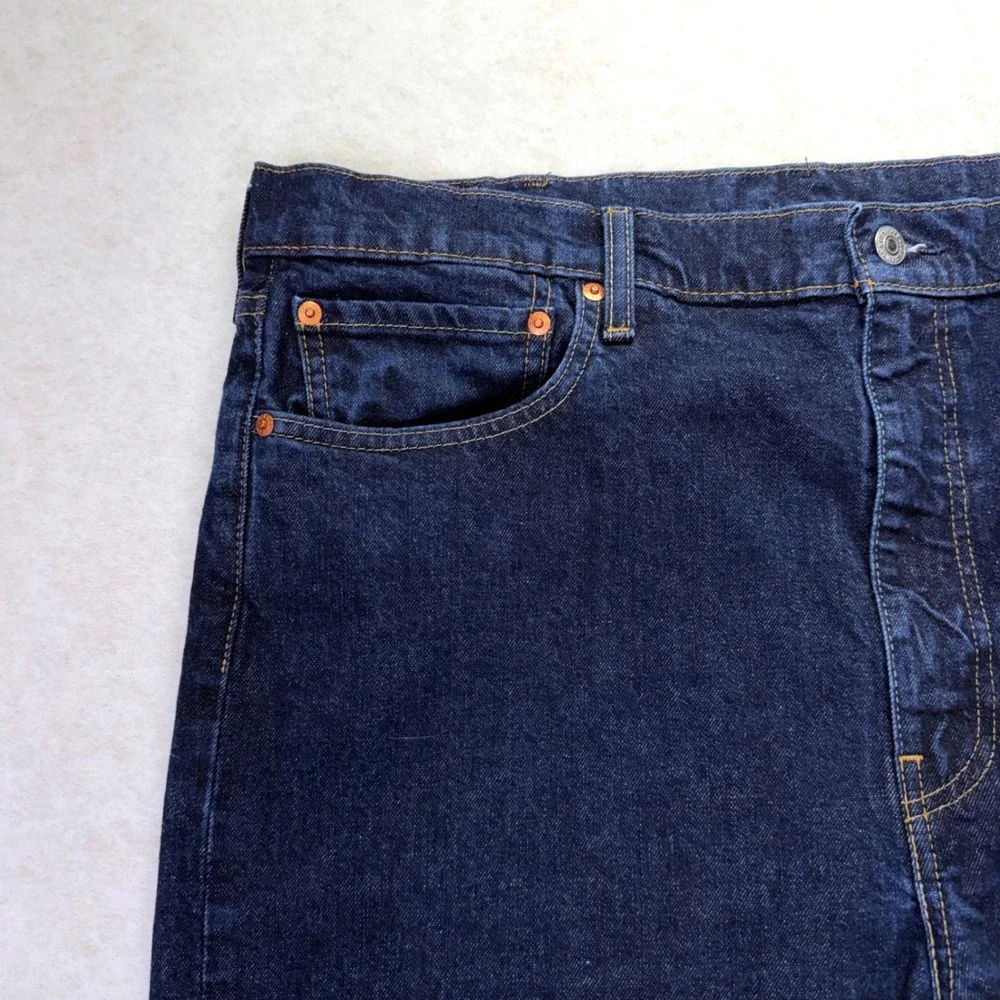 LEVI's 512 Premium Big E Jeans Men's *40 Slim Tapered Fit Zip Fly Indigo Blue